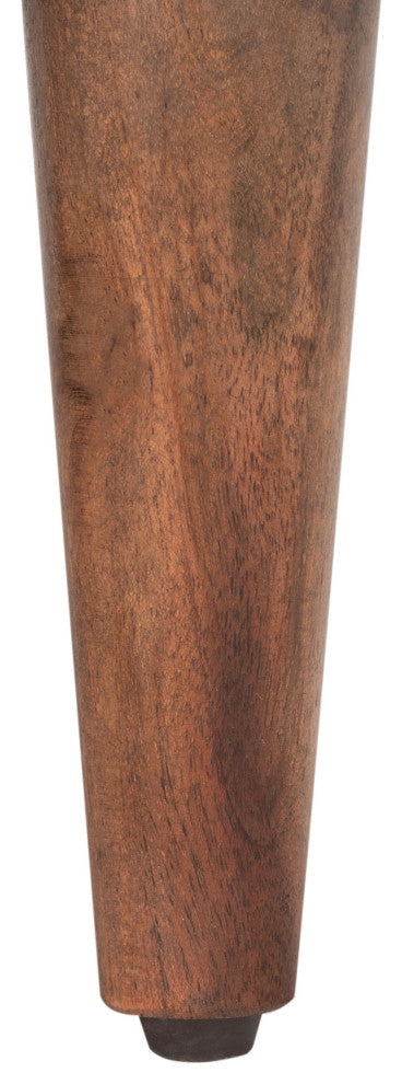 Safavieh Couture Milana Marble Bar Cabinet, Walnut/White