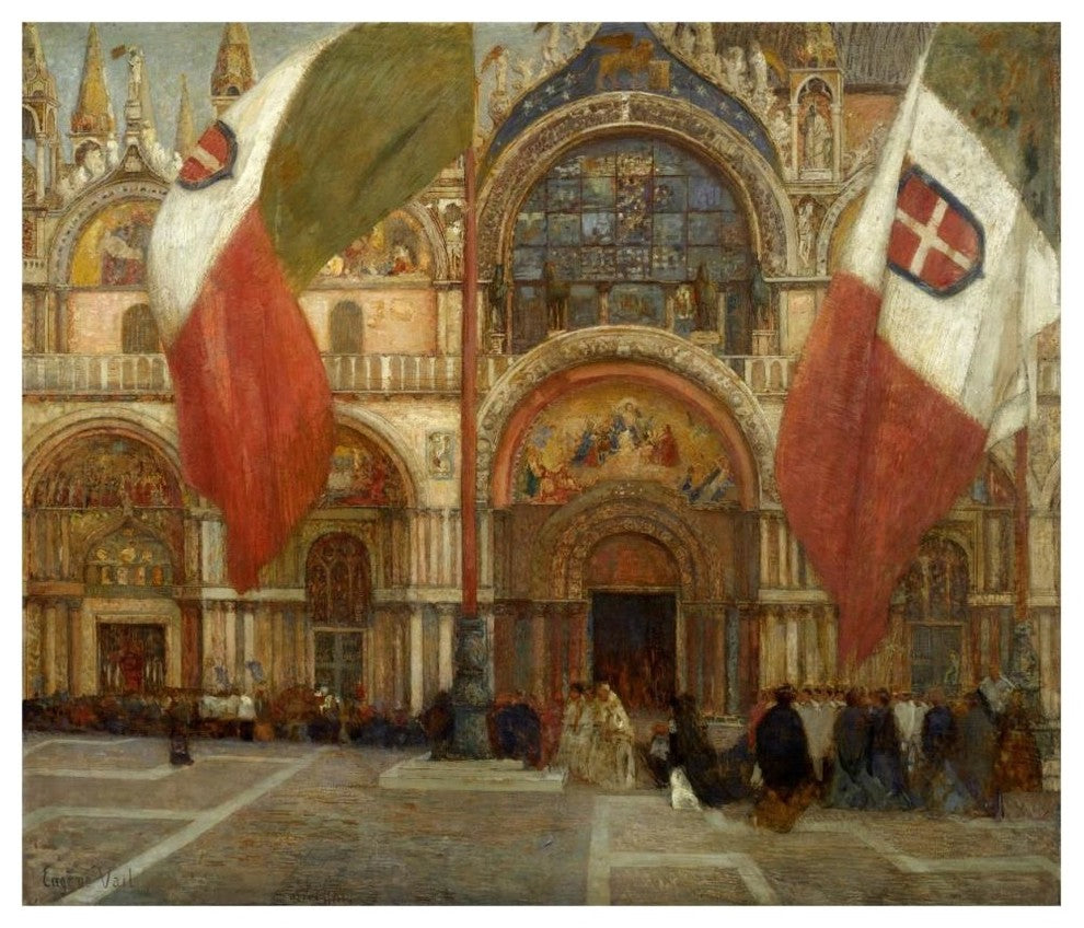 "Jour de fÃªte Ã  Venise, ca. 1904" Print by Eugene Lawrence Vail, 46"x39"