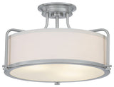 Calvary 3-Light Semi-Flush Mount, Western Bronze