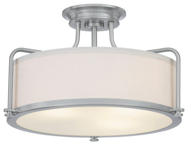 Calvary 3-Light Semi-Flush Mount, Western Bronze