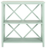 Safavieh Liam 2 Tier Open Bookcase, Dusty Green