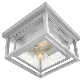 Hinkley Republic Small Flush Mount, Satin Nickel