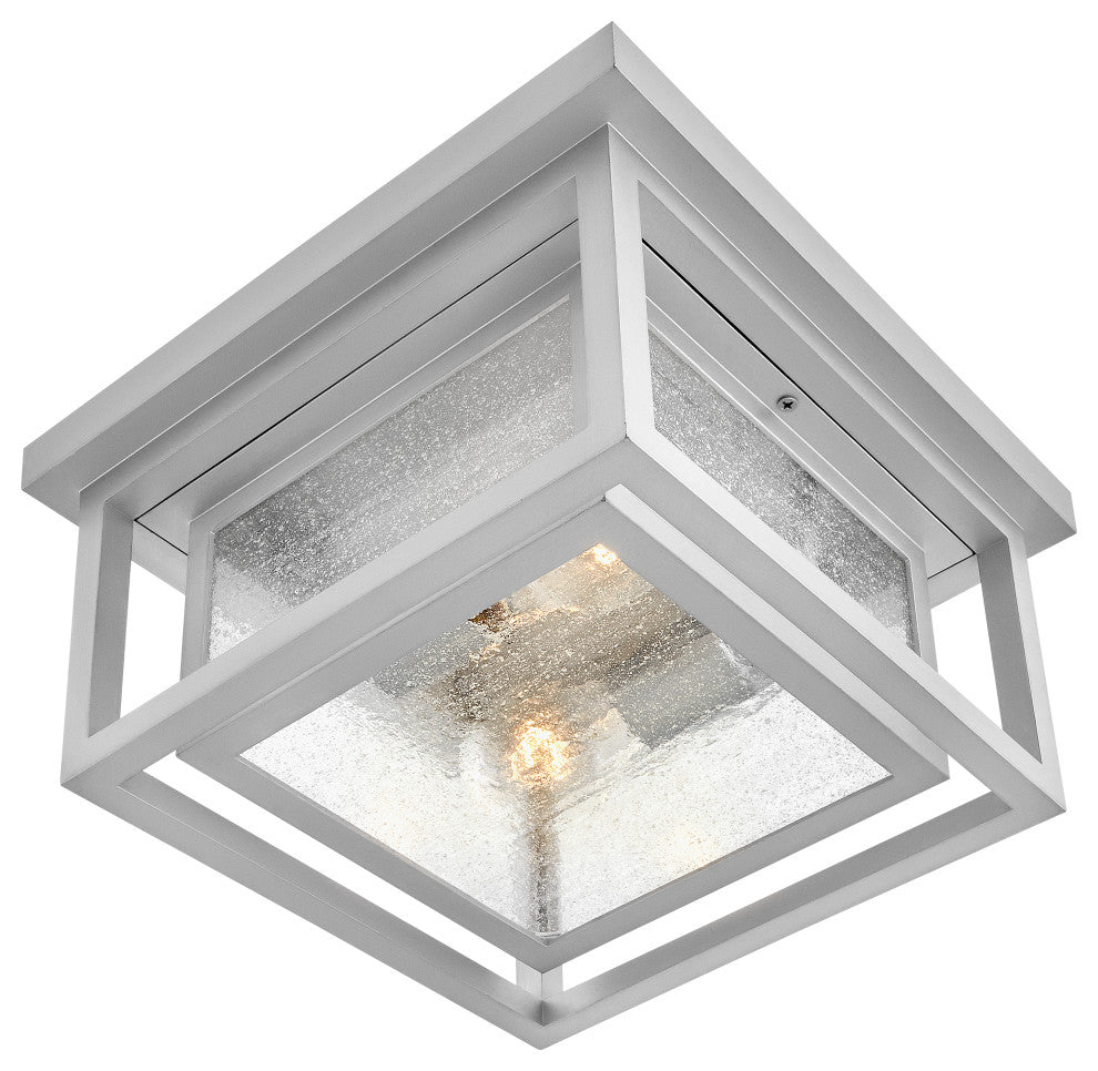 Hinkley Republic Small Flush Mount, Satin Nickel