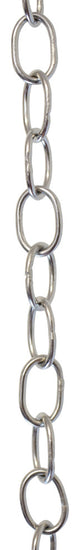 RCH Hardware Brass Loop Chandelier Chain, Various Finishes, Polished Nickel, W18