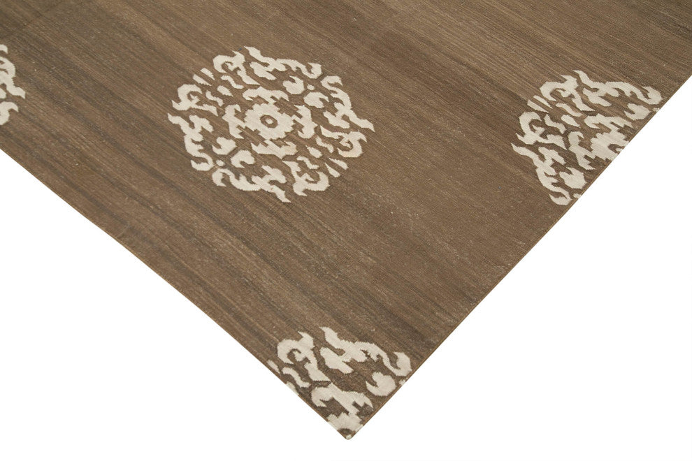 Rug N Carpet - Handmade Wool 6' 3'' x 8' 11'' Flatweave Dhurrie Kilim Rug