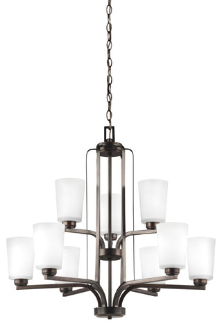 Franport 9-Light Chandelier, Burnt Sienna