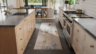 Maxin R39NU Modern/Casual/Industrial Runner, Ivory/Multi, 2'6"x7'3"