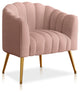 Oversized Pumpkin  Accent Chair,  Velvet Upholstered  Armchair for Living Room