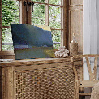 "Riverside Journey" - Peaceful River Landscape Canvas Art