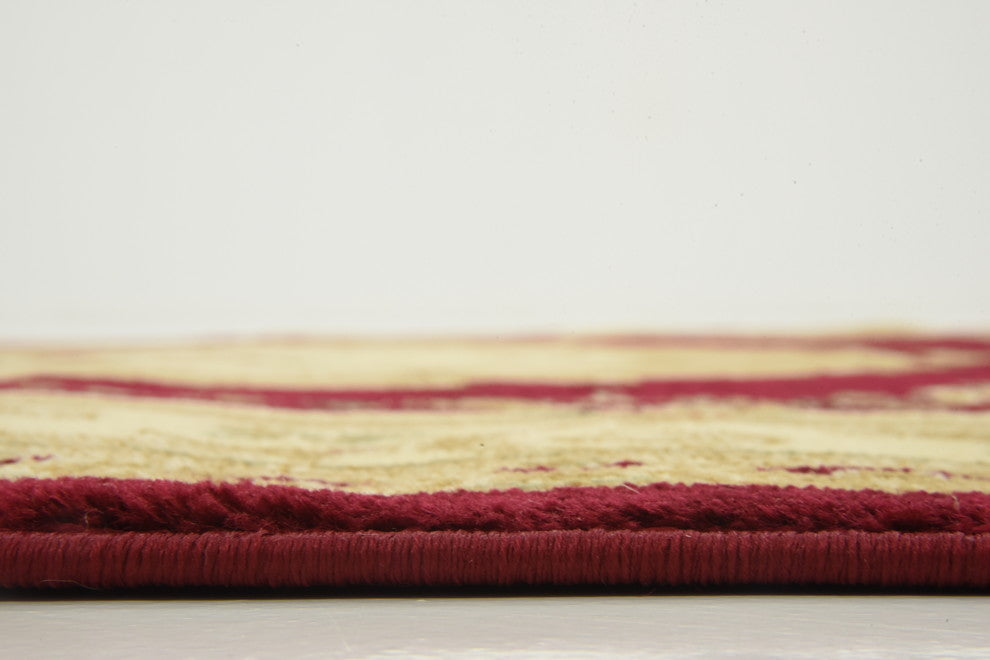 Unique Loom Red Henry Versailles 5' 0 x 8' 0 Area Rug