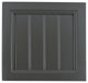 Eagle Furniture 72" Tall, Double Wide Coastal Bookcase, Iron Ore