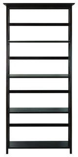 0Montego 5-Shelf Bookcase-Espresso