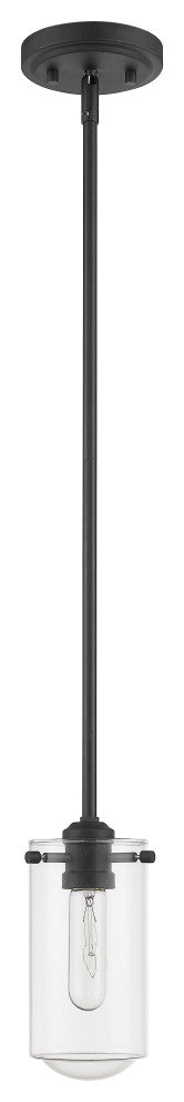 Zlite 471MP-MB 1-Light Mini Pendant, Clear