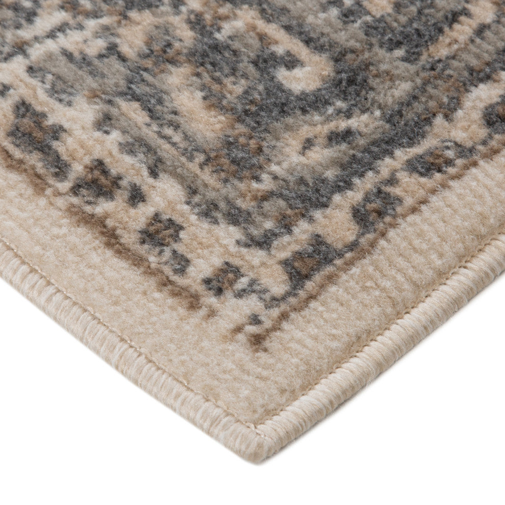 Alpine Hashlei Area Rug, Beige, 7'10" x 10'2", Medallion
