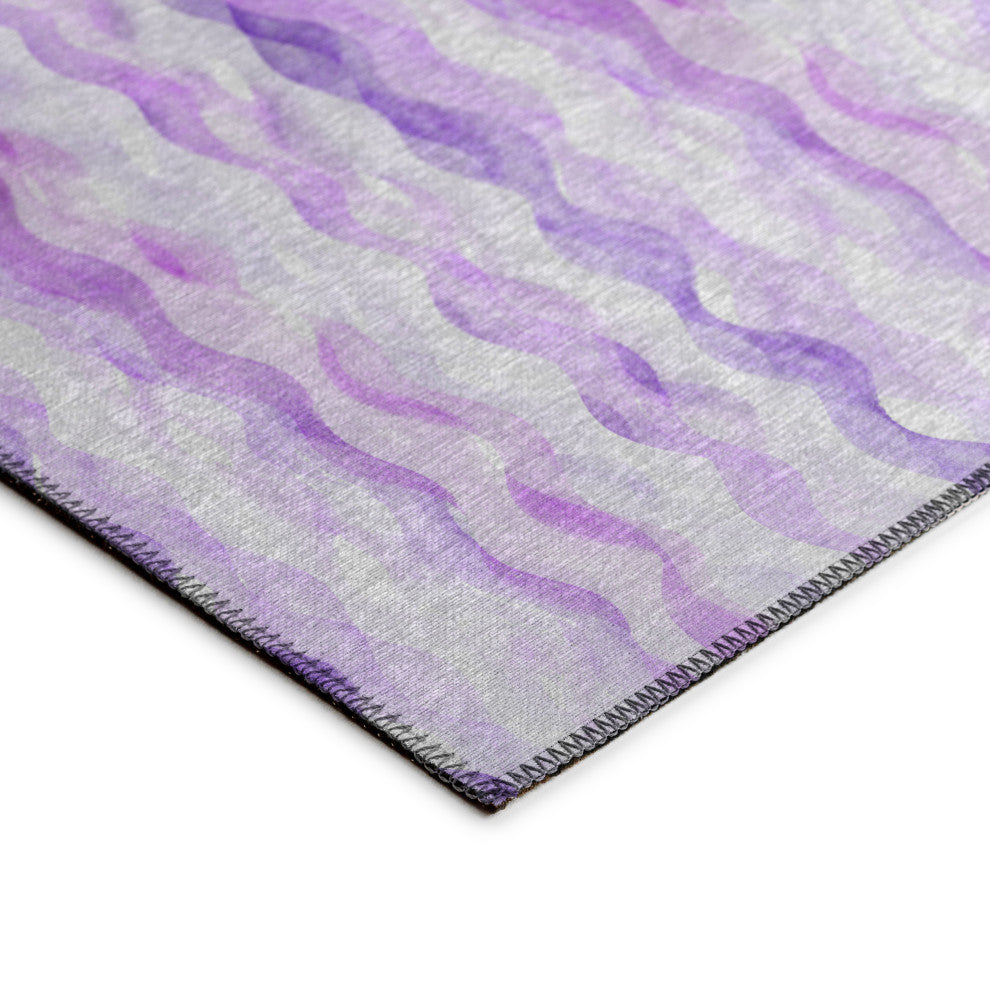 Dalyn Indoor/Outdoor Seabreeze SZ16 Violet Washable 8'x8' Round Rug
