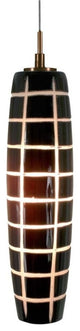 Light Low Voltage Pendant And Canopy Kit, Dense Circles Bronze, Grooves Bronze