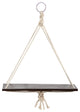Nearly Natural 7119 18x16 Hand Crafted Macrame Wall Hanging With Wooden Shelf