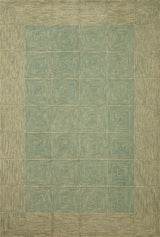 Chris Loves Julia x Loloi Francis Green / Natural 2'-3" x 3'-9" Accent Rug