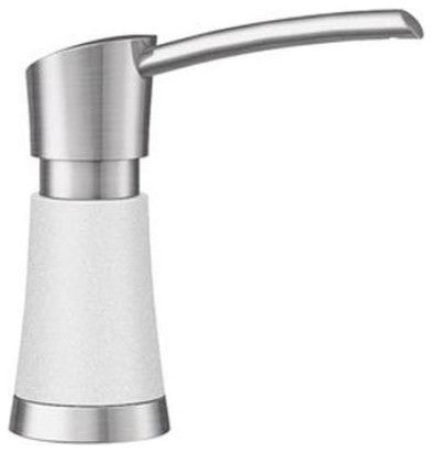 Blanco Artona Soap Dispenser, White/Stainless