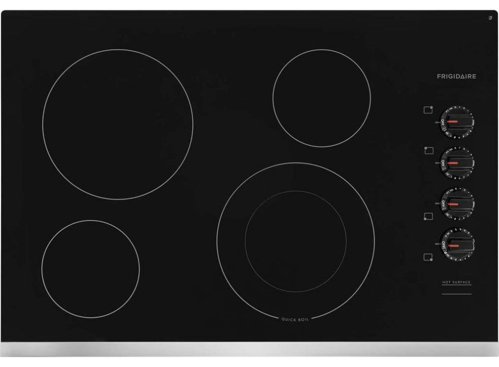 Frigidaire FFEC3025U 31"W 4 Burner Electric Cooktop - Black
