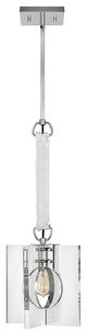 Hinkley Ludlow Small Pendant, Polished Nickel