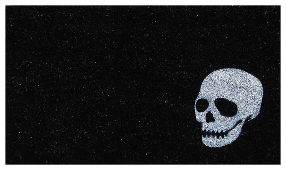 White Skull Doormat