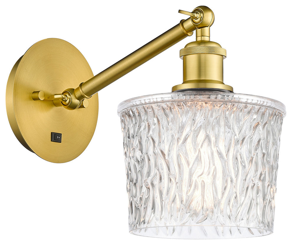 Innovations 317-1W-SG-G402-LED 1-Light Sconce, Satin Gold