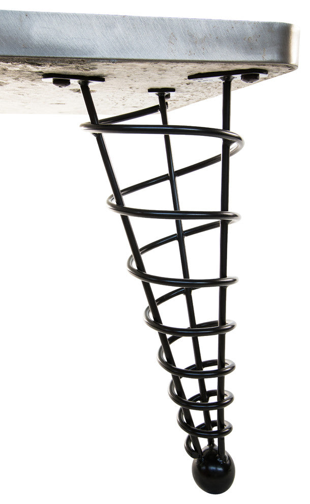 Modern Coffee Table Legs, 14 inch height, Set of Four, Handmade, Angled