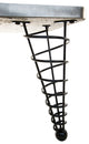 Modern Coffee Table Legs, 14 inch height, Set of Four, Handmade, Angled