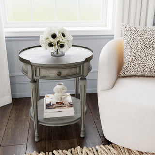 Sampson  Accent Table with Storage, Gray