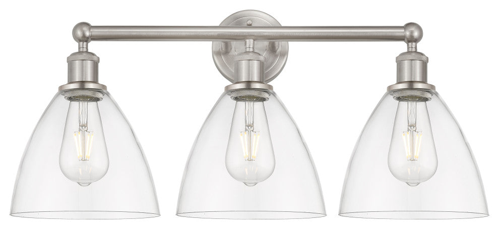 Innovations 616-3W-SN-GBD-752 3 Light Bath Vanity Light, Brushed Satin Nickel