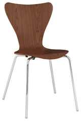 Modern Walnut Ernie Dining Side Chair
