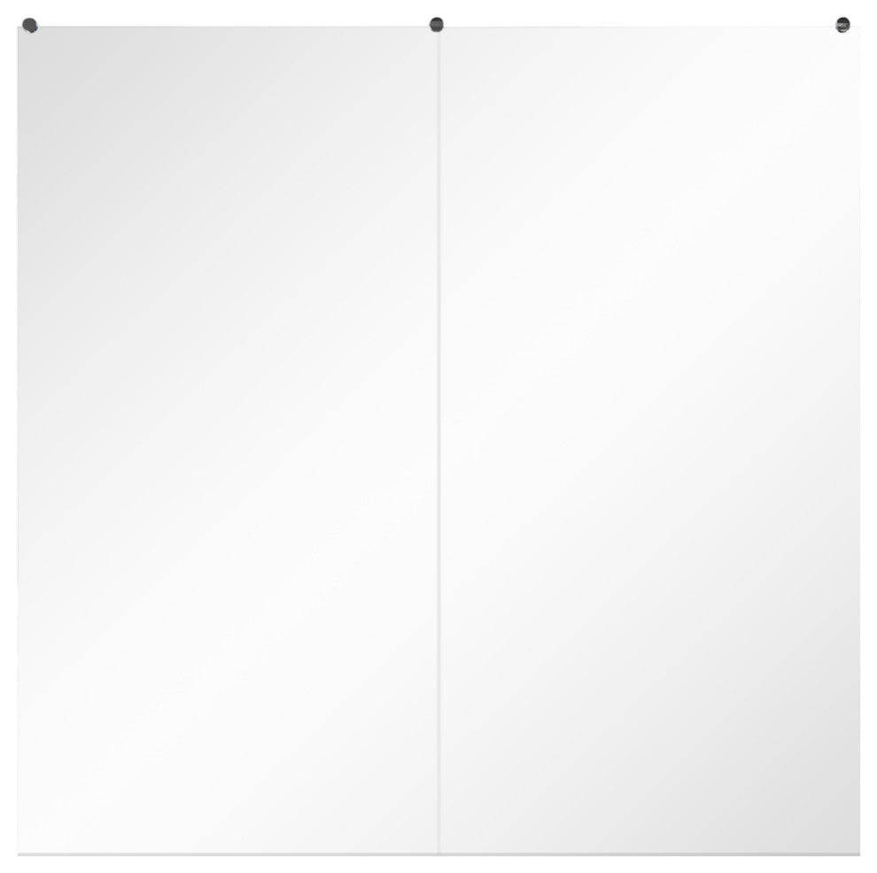 Large Full Body Glass Frameless Mirror for Wall Mount, 72x36"