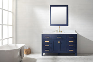 Valentino Single Vanity, Blue, 54"