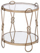 ACME Zekera End Table, Champagne and Glass