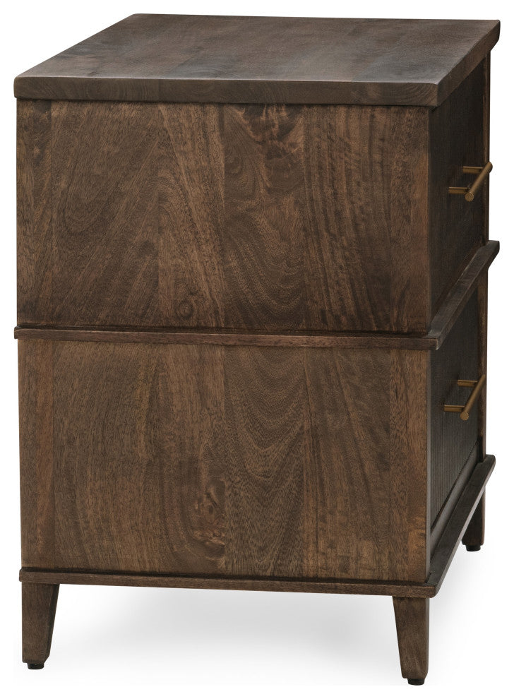 Westlake 2-Drawer Mango Wood Nightstand