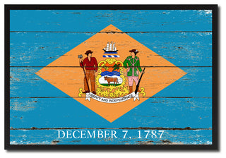 Delaware State Flag Canvas Print, 13"x17"