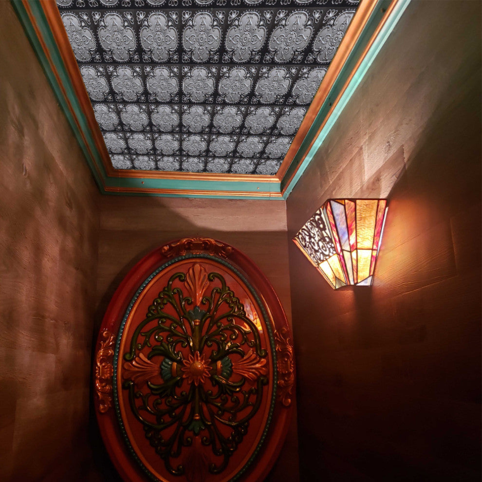 Antique Silver 3D Ceiling Panels, 2'x2', 200 Sq Ft, Pack of 50