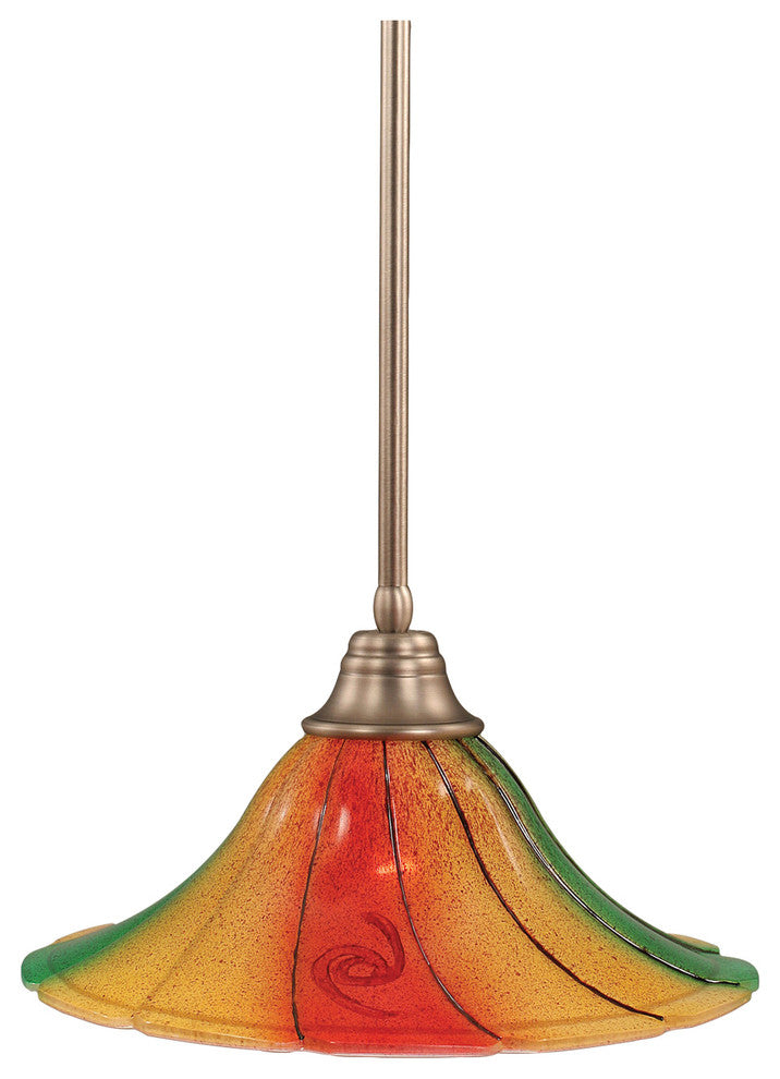 Stem Pendant, 16" Mardi Gras Glass