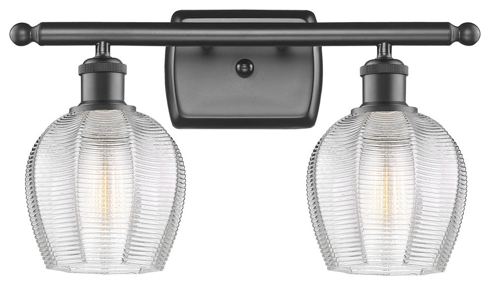 Innovations 516-2W-OB-G462-6-LED 2 Light Bath Vanity Light, Oil Rubbed Bronze