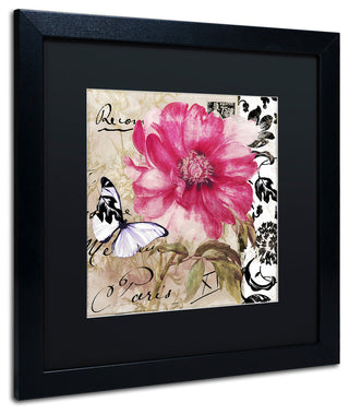 Color Bakery 'Le Pink' Art, Black Frame, Black Matte, 16"x16"