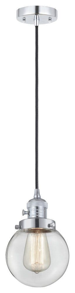 INNOVATIONS 201CSW-PC-G202-6 1-Light Mini Pendant Polished Chrome
