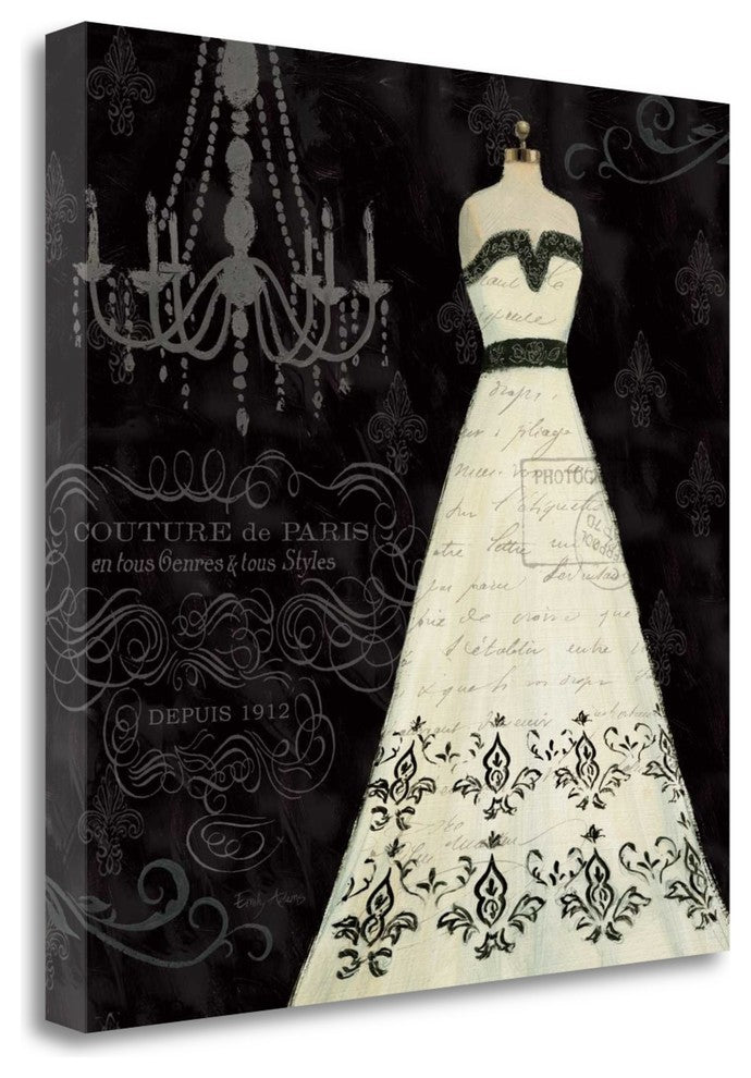 "French Couture II" By Emily Adams, Giclee Print on Gallery Wrap Canvas