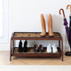 Double-Tier Brown Stand With 3-Pair Rubber Boot Trays Ibadan