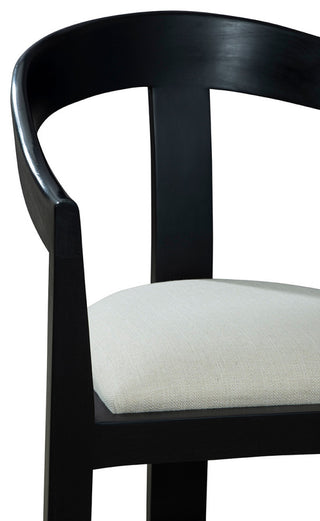 Salida Mahogany Upholstered Dining Chair, Black