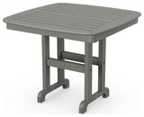 Polywood Nautical 37" Dining Table, Slate Gray