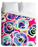 Deny Designs Cayenablanca Flower Party Duvet Cover-Lightweight