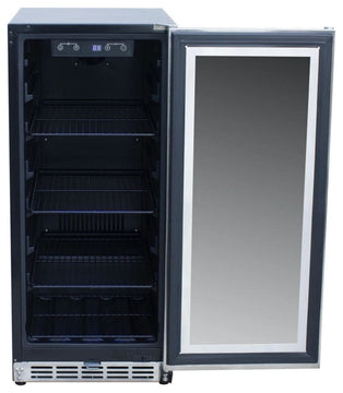 RCS 15" Stainless Refrigerator With Glass Window