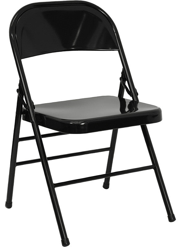 Black Metal Folding Chair