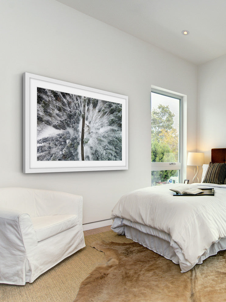 "Amid The Cold" Framed Print by Karolis Janulis